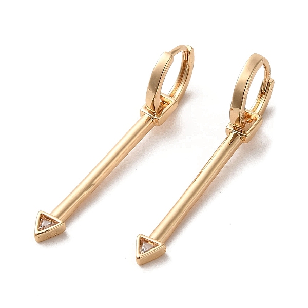 PandaHall Brass Micro Pave Cubic Zirconia Dangle Hoop Earrings, Arrow, Light Gold, 43x2mm Cubic Zirconia Arrow
PandaHall Brass Micro Pave Cubic Zirconia Dangle Hoop Earrings, Arrow, Light Gold, 43x2mm Cubic Zirconia Arrow