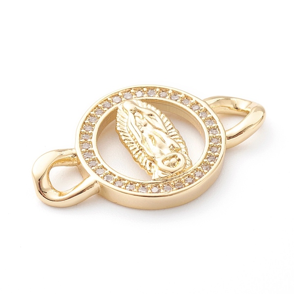 PandaHall Brass Micro Pave Clear Cubic Zirconia Links Connectors, Long-Lasting Plated, for Religion, Flat Round with Virgin Mary, Real 18K...
PandaHall Brass Micro Pave Clear Cubic Zirconia Links Connectors, Long-Lasting Plated, for Religion, Flat Round with Virgin Mary, Real 18K...