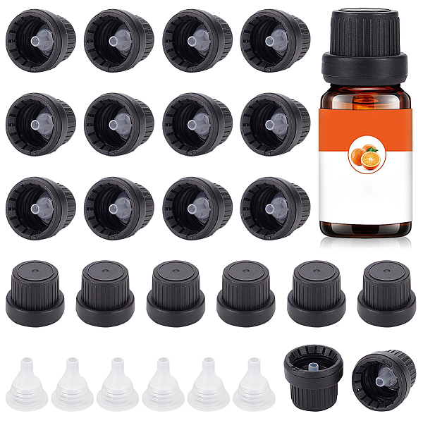 PandaHall BENECREAT 30 Set Black Boston Bottle Cap, 18mm 18 Tooth Plastic Replacement Bottle Cap with Hopper Inner Plug for Essential Oil...
PandaHall BENECREAT 30 Set Black Boston Bottle Cap, 18mm 18 Tooth Plastic Replacement Bottle Cap with Hopper Inner Plug for Essential Oil...
