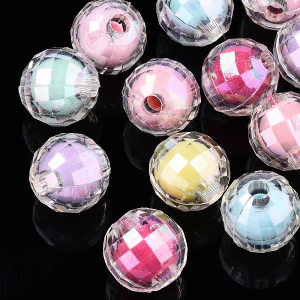 PandaHall Transparent Acrylic Beads, Bead in Bead, AB Color, Faceted Round, Mixed Color, 10mm, Hole: 2mm Acrylic Round Multicolor
PandaHall Transparent Acrylic Beads, Bead in Bead, AB Color, Faceted Round, Mixed Color, 10mm, Hole: 2mm Acrylic Round Multicolor