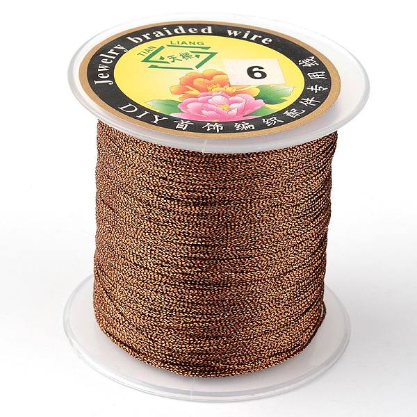 PandaHall Round Metallic Thread, Embroidery Thread, 3-Ply, Coconut Brown, 0.4mm, about 164.04 yards(150m)/roll Fibre Brown
PandaHall Round Metallic Thread, Embroidery Thread, 3-Ply, Coconut Brown, 0.4mm, about 164.04 yards(150m)/roll Fibre Brown