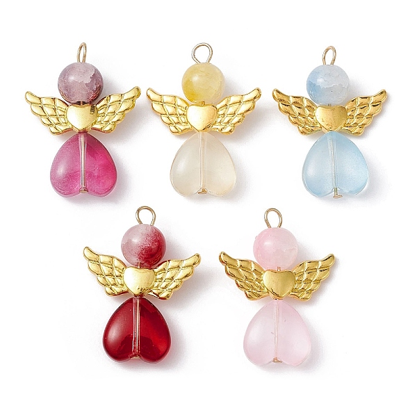 PandaHall Mixed Color Glass Beaded Pendant, with Alloy Findings, Angle Fairy Charm, Golden, 28.5x21.5x8mm, Hole: 3.2mm Alloy+Glass Angel &...
PandaHall Mixed Color Glass Beaded Pendant, with Alloy Findings, Angle Fairy Charm, Golden, 28.5x21.5x8mm, Hole: 3.2mm Alloy+Glass Angel &...