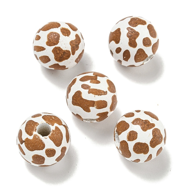 PandaHall Printed Wood European Beads, Round with Leopard Print Pattern, Camel, 15.5~16mm, Hole: 4~4.5mm Wood Round Brown
PandaHall Printed Wood European Beads, Round with Leopard Print Pattern, Camel, 15.5~16mm, Hole: 4~4.5mm Wood Round Brown
