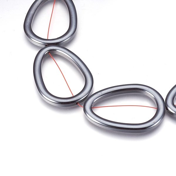PandaHall Non-magnetic Synthetic Hematite Bead Strands, Bead Frame, teardrop, Original Color, 48~48.5x34~34.5x5mm, Hole: 1.5mm, about...
PandaHall Non-magnetic Synthetic Hematite Bead Strands, Bead Frame, teardrop, Original Color, 48~48.5x34~34.5x5mm, Hole: 1.5mm, about...