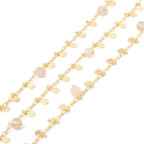 PandaHall Natural Grey Agate Column Beaded Chains, with Brass Paperclip Chains and Flat Round Charm, Soldered, with Spool, Lead Free &...
PandaHall Natural Grey Agate Column Beaded Chains, with Brass Paperclip Chains and Flat Round Charm, Soldered, with Spool, Lead Free &...