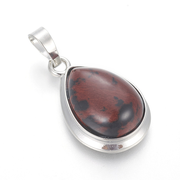 PandaHall Natural Mahogany Obsidian Pendants, with Brass Findings, teardrop, Platinum, 26x16~17x8~10mm, Hole: 8x5mm Mahogany Obsidian...
PandaHall Natural Mahogany Obsidian Pendants, with Brass Findings, teardrop, Platinum, 26x16~17x8~10mm, Hole: 8x5mm Mahogany Obsidian...