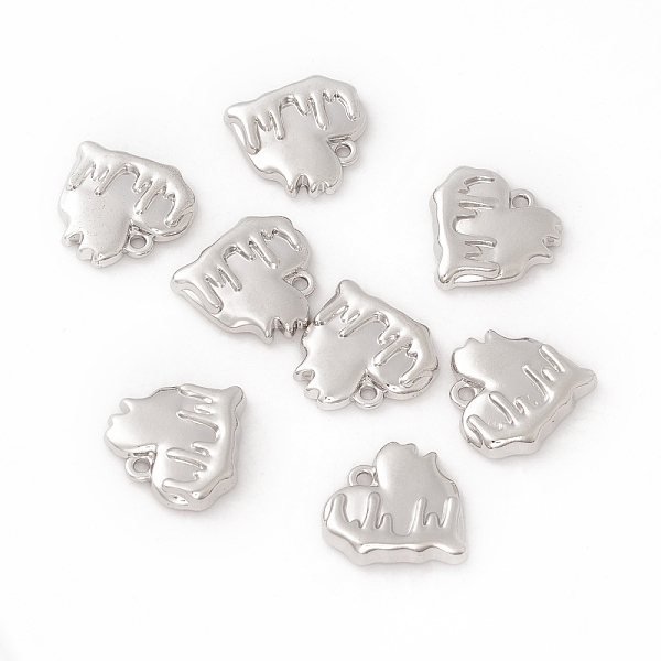 PandaHall Alloy Pendants, Melting Heart Charm, Platinum, 18x18x3.8mm, Hole: 1.6mm Alloy Heart
PandaHall Alloy Pendants, Melting Heart Charm, Platinum, 18x18x3.8mm, Hole: 1.6mm Alloy Heart