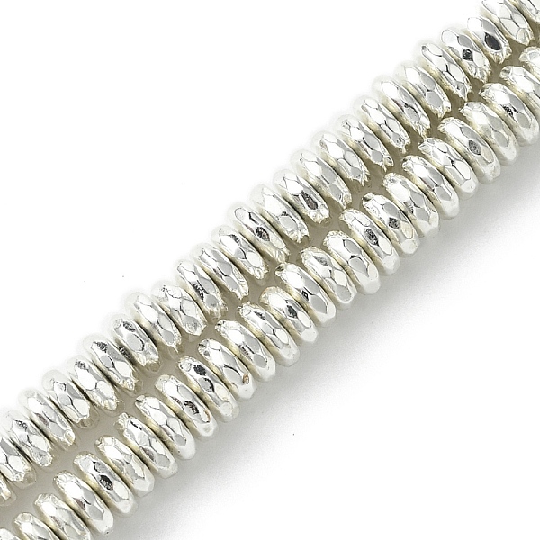 PandaHall Electroplated Synthetic Non-Magnetic Hematite Beads Strands, Faceted, Disc, Heishi Beads, Silver Plated, 5.5x2mm, Hole: 1mm, about...
PandaHall Electroplated Synthetic Non-Magnetic Hematite Beads Strands, Faceted, Disc, Heishi Beads, Silver Plated, 5.5x2mm, Hole: 1mm, about...