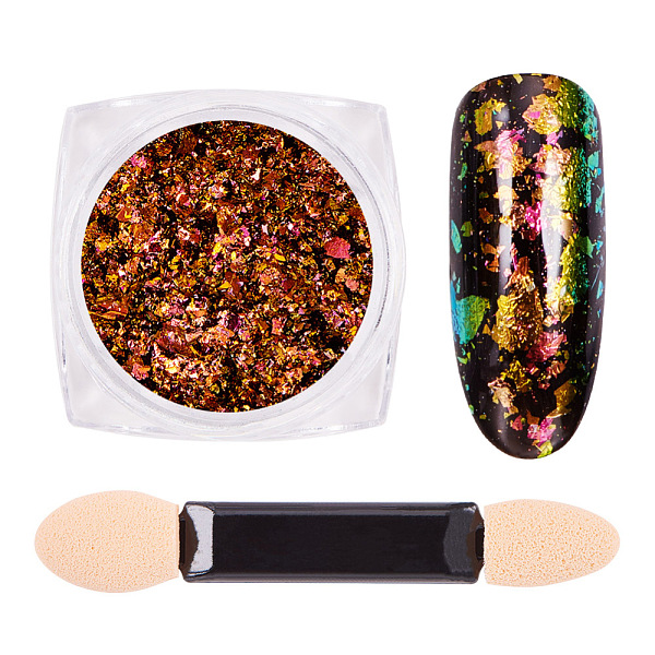 PandaHall Nail Art Glitter Flakes, Starry Sky/Mirror Effect, Iridescent Glitter Flakes, with One Brush, Saddle Brown, 30x30x17mm, about...
PandaHall Nail Art Glitter Flakes, Starry Sky/Mirror Effect, Iridescent Glitter Flakes, with One Brush, Saddle Brown, 30x30x17mm, about...