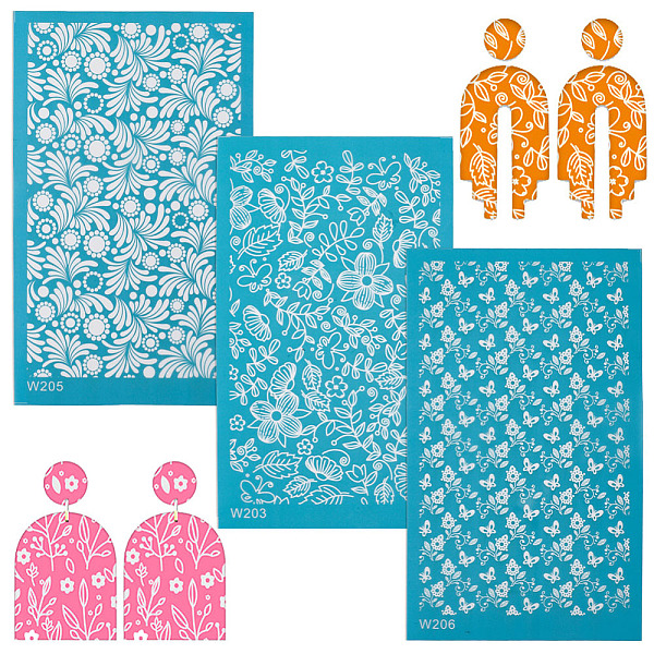 PandaHall Nylon Impression Mat Mold, Rectangle, Ceramic & Clay Tools, Flower Pattern, 14.8x9x0.002cm, 3pcs/set Nylon Flower
PandaHall Nylon Impression Mat Mold, Rectangle, Ceramic & Clay Tools, Flower Pattern, 14.8x9x0.002cm, 3pcs/set Nylon Flower