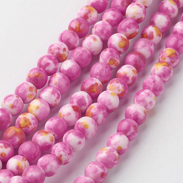 PandaHall Natural Ocean White Jade Bead Strands, Round, Dyed, Hot Pink, 6mm, Hole: 1mm, about 73pcs/strand, 15.9 inch(405mm) Ocean White...
PandaHall Natural Ocean White Jade Bead Strands, Round, Dyed, Hot Pink, 6mm, Hole: 1mm, about 73pcs/strand, 15.9 inch(405mm) Ocean White...