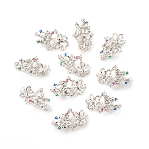 PandaHall Brass Cubic Zirconia Peg Bails Pendants, For Half Drilled Bead, Flower, Lead Free & Cadmium Free, Platinum, 20x13x6mm, Hole: 3x6mm...
PandaHall Brass Cubic Zirconia Peg Bails Pendants, For Half Drilled Bead, Flower, Lead Free & Cadmium Free, Platinum, 20x13x6mm, Hole: 3x6mm...