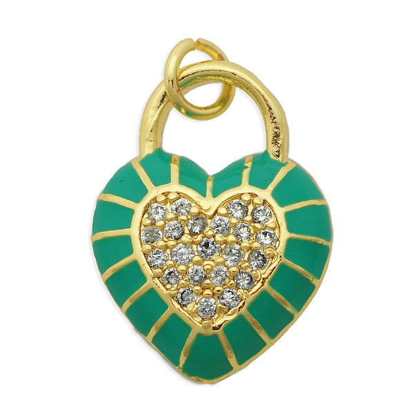 PandaHall Brass Micro Pave Clear Cubic Zirconia Pendants, with Enamel and Jump Rings, Light Gold, Cadmium Free & Nickel Free & Lead Free...
PandaHall Brass Micro Pave Clear Cubic Zirconia Pendants, with Enamel and Jump Rings, Light Gold, Cadmium Free & Nickel Free & Lead Free...