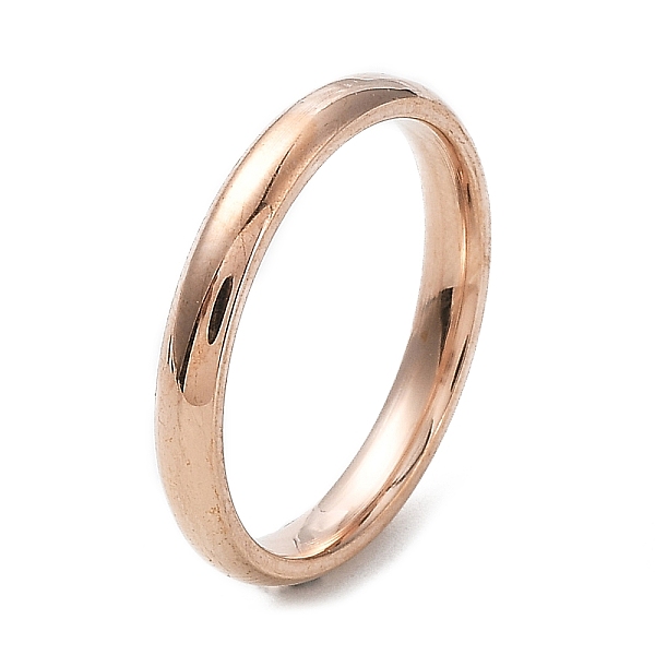 PandaHall Ion Plating(IP) 304 Stainless Steel Flat Plain Band Rings, Rose Gold, Size 7, Inner Diameter: 17mm, 3mm 304 Stainless Steel
PandaHall Ion Plating(IP) 304 Stainless Steel Flat Plain Band Rings, Rose Gold, Size 7, Inner Diameter: 17mm, 3mm 304 Stainless Steel