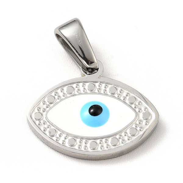 PandaHall 304 Stainless Steel Pendants, with Enamel, Evil Eye, Stainless Steel Color, 12.5x15x2mm, Hole: 5x3mm Stainless Steel+Enamel Eye..., White
PandaHall 304 Stainless Steel Pendants, with Enamel, Evil Eye, Stainless Steel Color, 12.5x15x2mm, Hole: 5x3mm Stainless Steel+Enamel Eye..., White