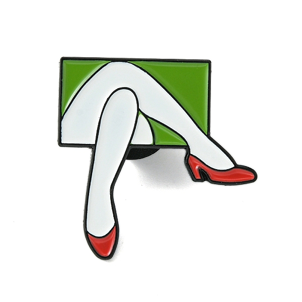 PandaHall Zinc Alloy Brooches, Enamel Pins, Black, Sexy Girl, Green, 25.5x25x1.5mm Alloy Green
PandaHall Zinc Alloy Brooches, Enamel Pins, Black, Sexy Girl, Green, 25.5x25x1.5mm Alloy Green