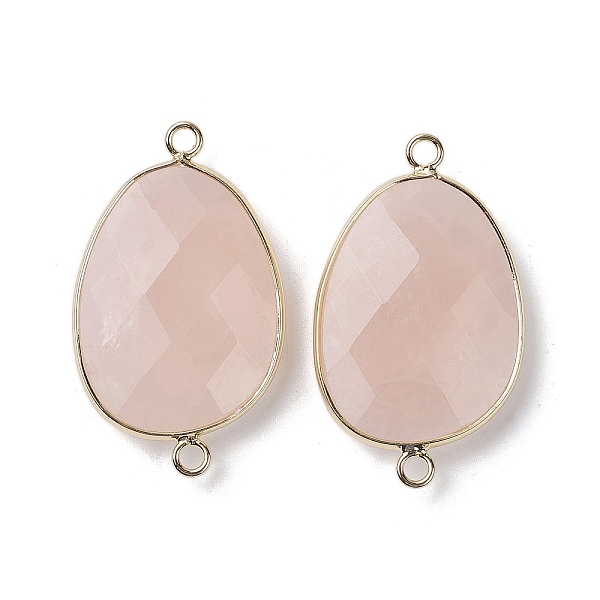 PandaHall Natural Rose Quartz Connector Charms, with Light Gold Plated Brass Finding, Oval Link, Faceted, 38~38.5x22.5~23x7mm, Hole: 2mm...
PandaHall Natural Rose Quartz Connector Charms, with Light Gold Plated Brass Finding, Oval Link, Faceted, 38~38.5x22.5~23x7mm, Hole: 2mm...
