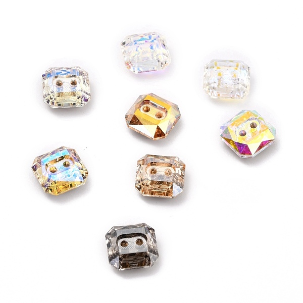 PandaHall 2-Hole Square Glass Rhinestone Buttons, Faceted, Mixed Color, 10x10x4.5mm, Hole: 1.2mm Glass Rhinestone Square Multicolor
PandaHall 2-Hole Square Glass Rhinestone Buttons, Faceted, Mixed Color, 10x10x4.5mm, Hole: 1.2mm Glass Rhinestone Square Multicolor