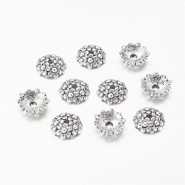 PandaHall Tibetan Style Alloy Bead Caps, Lead Free & Cadmium Free, Flower, Antique Silver, about 11mm in diameter, 3.5mm thick, hole: 2mm...
PandaHall Tibetan Style Alloy Bead Caps, Lead Free & Cadmium Free, Flower, Antique Silver, about 11mm in diameter, 3.5mm thick, hole: 2mm...
