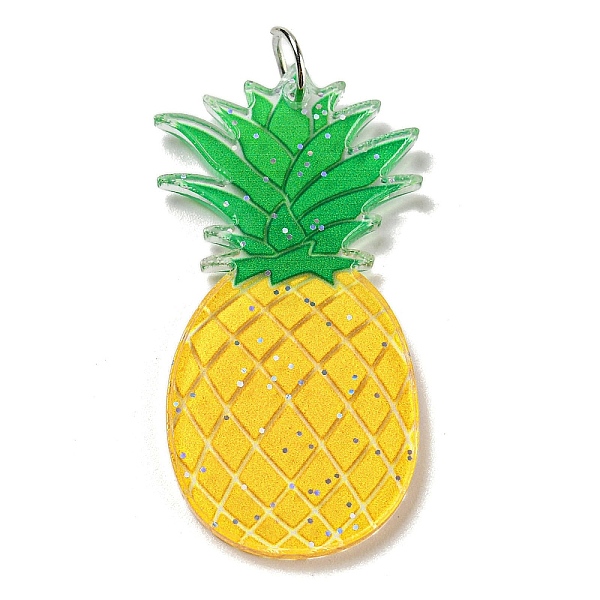 PandaHall Printed Acrylic Pendants, with Iron Jump Ring, Pineapple, 44x21x2.5mm, Hole: 5.5mm Iron+Acrylic Pineapple Gold
PandaHall Printed Acrylic Pendants, with Iron Jump Ring, Pineapple, 44x21x2.5mm, Hole: 5.5mm Iron+Acrylic Pineapple Gold