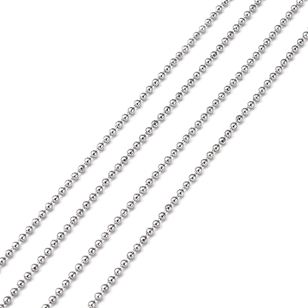 PandaHall 304 Stainless Steel Ball Chains, Stainless Steel Color, 1.5mm 304 Stainless Steel
PandaHall 304 Stainless Steel Ball Chains, Stainless Steel Color, 1.5mm 304 Stainless Steel