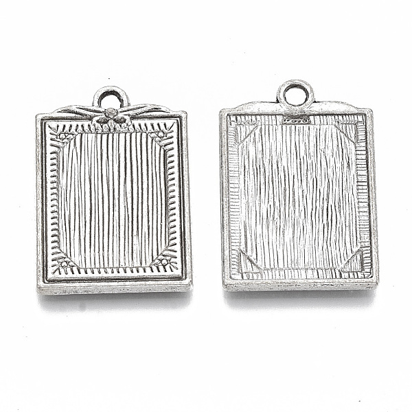 PandaHall Tibetan Style Alloy Pendants, Cadmium Free & Lead Free, Textured Rectangle, Antique Silver, 28x19x2mm, Hole: 2.5mm, about...
PandaHall Tibetan Style Alloy Pendants, Cadmium Free & Lead Free, Textured Rectangle, Antique Silver, 28x19x2mm, Hole: 2.5mm, about...