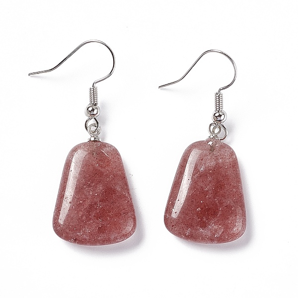 PandaHall Natural Strawberry Quartz Trapezoid Dangle Earrings, Platinum Brass Jewelry for Women, 41mm, Pin: 0.7mm Strawberry Quartz
PandaHall Natural Strawberry Quartz Trapezoid Dangle Earrings, Platinum Brass Jewelry for Women, 41mm, Pin: 0.7mm Strawberry Quartz