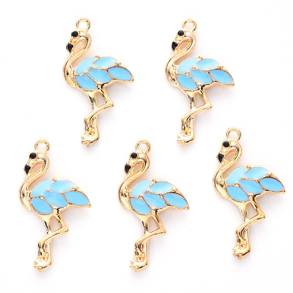 PandaHall Alloy Enamel Pendants, Cadmium Free & Lead Free, Light Gold, Flamingo Shape, Cyan, 29.5x16x3mm, Hole: 1.6mm Alloy+Enamel Bird Cyan
PandaHall Alloy Enamel Pendants, Cadmium Free & Lead Free, Light Gold, Flamingo Shape, Cyan, 29.5x16x3mm, Hole: 1.6mm Alloy+Enamel Bird Cyan