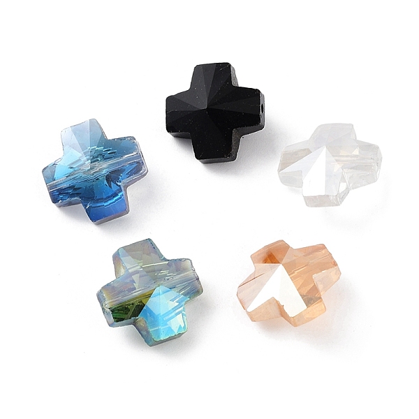 PandaHall Electroplate Glass Beads, AB Color, Faceted Cross, Mixed Color, 14x14x8mm, Hole: 1.2mm Glass Cross Multicolor
PandaHall Electroplate Glass Beads, AB Color, Faceted Cross, Mixed Color, 14x14x8mm, Hole: 1.2mm Glass Cross Multicolor