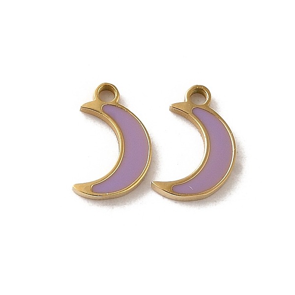 PandaHall 304 Stainless Steel Enamel Charms, Moon Charm, Real 14K Gold Plated, 8.5x5.5x1mm, Hole: 1mm Stainless Steel+Enamel Moon
PandaHall 304 Stainless Steel Enamel Charms, Moon Charm, Real 14K Gold Plated, 8.5x5.5x1mm, Hole: 1mm Stainless Steel+Enamel Moon