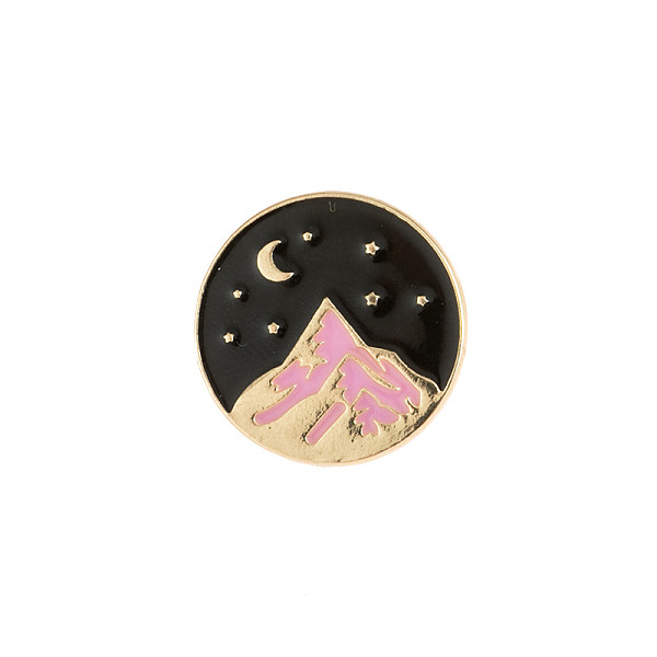 PandaHall Alloy Enamel Pins, Brooch for Backpack Clothes, Flat Round with Mountain, Pink, 24mm Alloy+Enamel Mountain Pink
PandaHall Alloy Enamel Pins, Brooch for Backpack Clothes, Flat Round with Mountain, Pink, 24mm Alloy+Enamel Mountain Pink