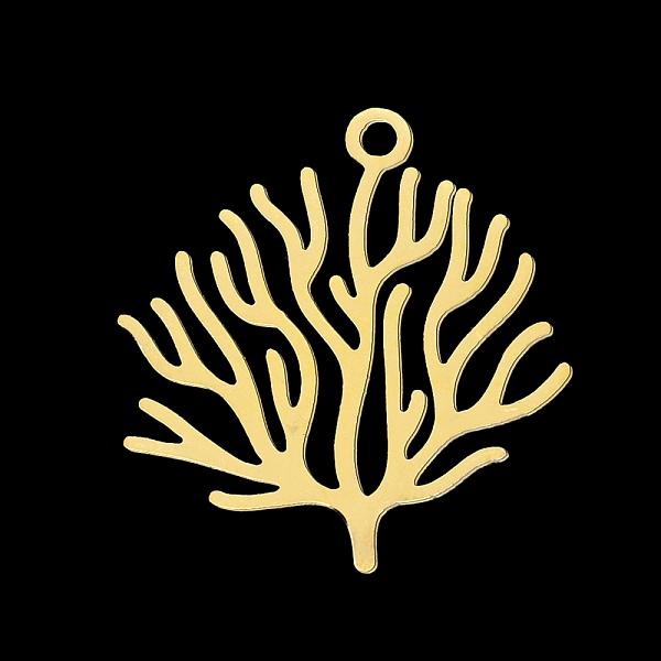 PandaHall 201 Stainless Steel Pendants, Laser Cut, Coral Shape, Golden, 23.5x22x1mm, Hole: 1.8mm 201 Stainless Steel Others
PandaHall 201 Stainless Steel Pendants, Laser Cut, Coral Shape, Golden, 23.5x22x1mm, Hole: 1.8mm 201 Stainless Steel Others