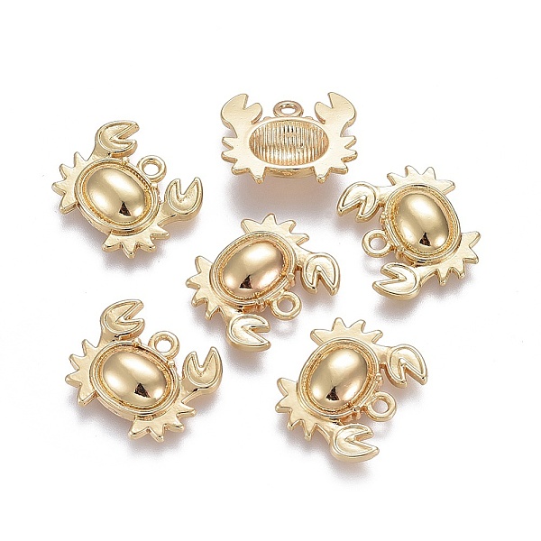 PandaHall Alloy Pendants, Lead Free & Nickel Free & Cadmium Free, Crab, Real 18K Gold Plated, 15x17x4mm, Hole: 1.6mm Alloy Crab
PandaHall Alloy Pendants, Lead Free & Nickel Free & Cadmium Free, Crab, Real 18K Gold Plated, 15x17x4mm, Hole: 1.6mm Alloy Crab
