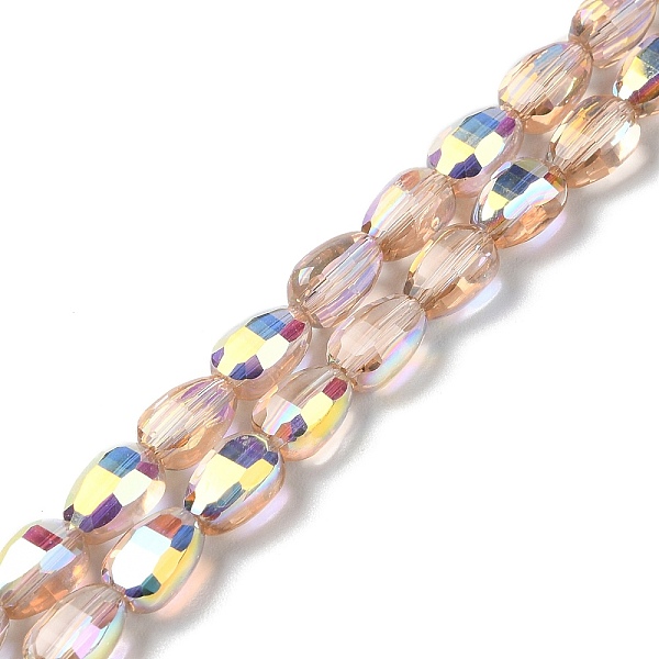 PandaHall Transparent Electroplate Glass Beads Strands, AB Color Plated, Faceted, Teardrop, PeachPuff, 9x6.2x5mm, Hole: 1.2mm, about..., Brown
PandaHall Transparent Electroplate Glass Beads Strands, AB Color Plated, Faceted, Teardrop, PeachPuff, 9x6.2x5mm, Hole: 1.2mm, about..., Brown