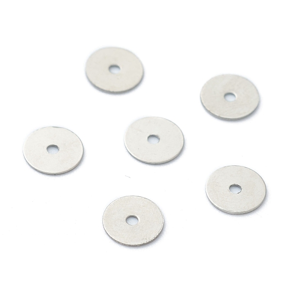 PandaHall 304 Stainless Steel Spacer Beads, Disc, Stainless Steel Color, 6x0.3mm, Hole: 1mm 304 Stainless Steel Disc
PandaHall 304 Stainless Steel Spacer Beads, Disc, Stainless Steel Color, 6x0.3mm, Hole: 1mm 304 Stainless Steel Disc