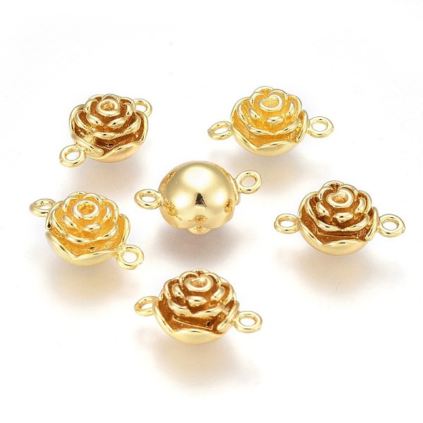 PandaHall Brass Magnetic Clasps with Loops, Flower, Golden, 12.7x19.5x9.2mm, Hole: 1.8mm Brass Flower
PandaHall Brass Magnetic Clasps with Loops, Flower, Golden, 12.7x19.5x9.2mm, Hole: 1.8mm Brass Flower