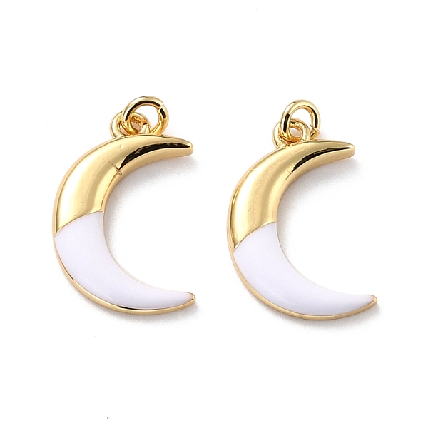 PandaHall Eco-friendly Brass Enamel Pendants, Long-Lasting Plated, Real 18K Gold Plated, Cadmium Free & Lead Free, Moon, White, 18.5x12x2mm...
PandaHall Eco-friendly Brass Enamel Pendants, Long-Lasting Plated, Real 18K Gold Plated, Cadmium Free & Lead Free, Moon, White, 18.5x12x2mm...