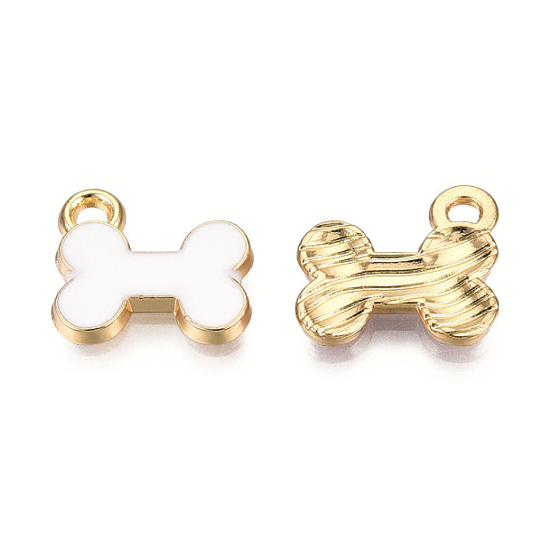 PandaHall Alloy Charms, with Enamel, Cadmium Free & Lead Free, Light Gold, Bone, White, 11.5x13x2mm, Hole: 1.6mm Alloy+Enamel Others White
PandaHall Alloy Charms, with Enamel, Cadmium Free & Lead Free, Light Gold, Bone, White, 11.5x13x2mm, Hole: 1.6mm Alloy+Enamel Others White