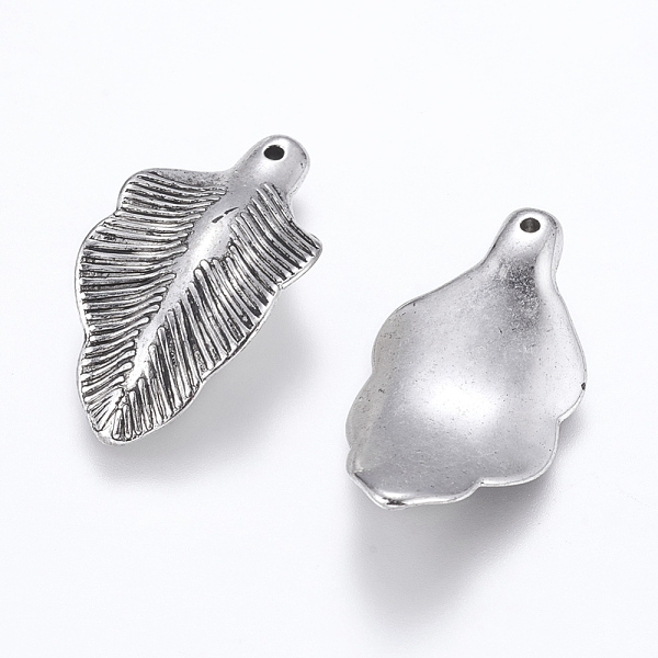 PandaHall CCB Plastic Pendants, Banana Leaf, Antique Silver, 32x17x5.5mm, Hole: 1.5mm Plastic Leaf
PandaHall CCB Plastic Pendants, Banana Leaf, Antique Silver, 32x17x5.5mm, Hole: 1.5mm Plastic Leaf