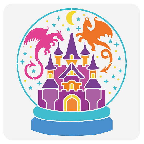 PandaHall PET Hollow Out Drawing Painting Stencils, for DIY Scrapbook, Photo Album, Castle, 30x30cm Plastic Castle
PandaHall PET Hollow Out Drawing Painting Stencils, for DIY Scrapbook, Photo Album, Castle, 30x30cm Plastic Castle