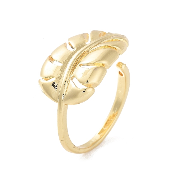 PandaHall Rack Plating Brass Open Cuff Rings, Cadmium Free & Lead Free, Long-Lasting Plated, Leaf, Real 18K Gold Plated, US Size 6(16.5mm)...
PandaHall Rack Plating Brass Open Cuff Rings, Cadmium Free & Lead Free, Long-Lasting Plated, Leaf, Real 18K Gold Plated, US Size 6(16.5mm)...