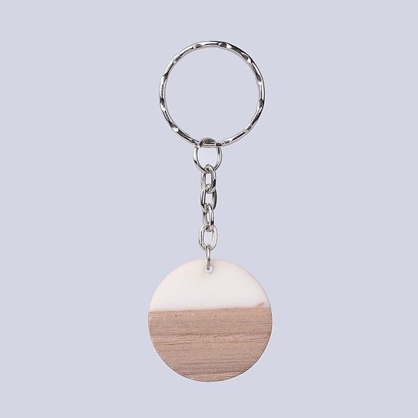 PandaHall Resin & Wood Keychain, with Platinum Tone Iron Keychain Findings, Flat Round, Sandy Brown, 78mm, Pendant: 28.5x4mm Resin Flat...
PandaHall Resin & Wood Keychain, with Platinum Tone Iron Keychain Findings, Flat Round, Sandy Brown, 78mm, Pendant: 28.5x4mm Resin Flat...