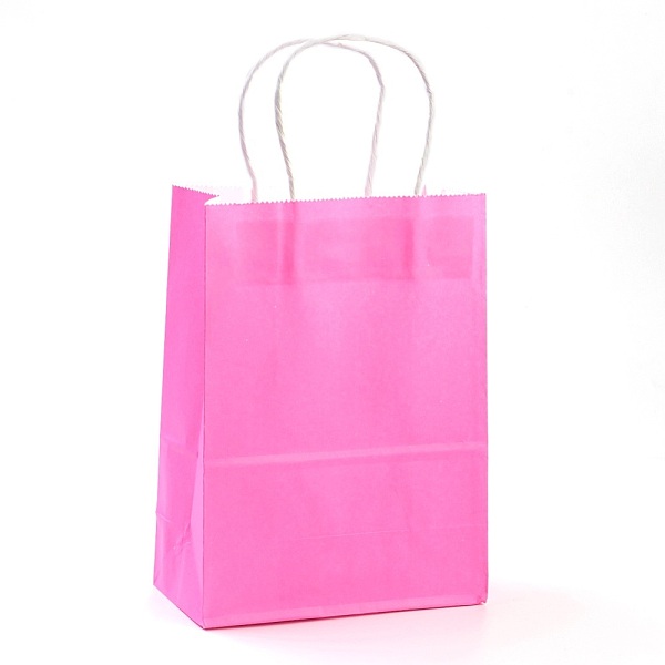 PandaHall Pure Color Kraft Paper Bags, Gift Bags, Shopping Bags, with Paper Twine Handles, Rectangle, Hot Pink, 21x15x8cm Paper None Pink
PandaHall Pure Color Kraft Paper Bags, Gift Bags, Shopping Bags, with Paper Twine Handles, Rectangle, Hot Pink, 21x15x8cm Paper None Pink
