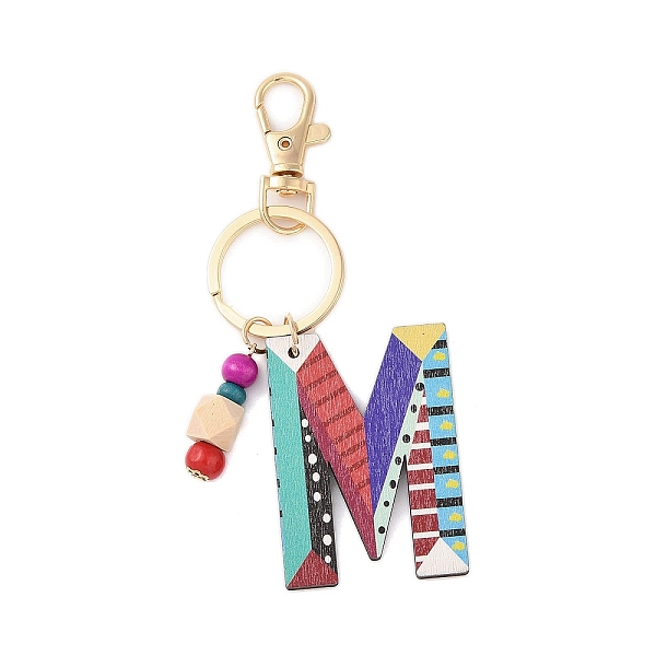 PandaHall Wood Keychain, with Dye & Iron Key Ring, Letter M, 11.6~12.1cm Wood Letter M
PandaHall Wood Keychain, with Dye & Iron Key Ring, Letter M, 11.6~12.1cm Wood Letter M