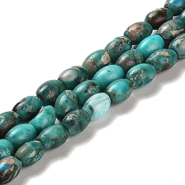 PandaHall Synthetic Regalite/Imperial Jasper/Sea Sediment Jasper Beads Strands, Dyed, Rice, Light Sea Green, 6x4~4.5mm, Hole: 0.9mm, about...
PandaHall Synthetic Regalite/Imperial Jasper/Sea Sediment Jasper Beads Strands, Dyed, Rice, Light Sea Green, 6x4~4.5mm, Hole: 0.9mm, about...