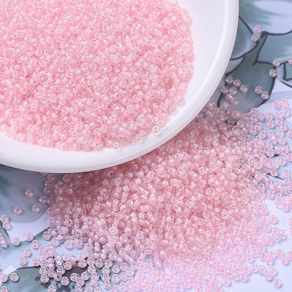PandaHall MIYUKI Round Rocailles Beads, Japanese Seed Beads, (RR203) Pink Lined Crystal, 11/0, 2x1.3mm, Hole: 0.8mm, about 1100pcs/bottle...
PandaHall MIYUKI Round Rocailles Beads, Japanese Seed Beads, (RR203) Pink Lined Crystal, 11/0, 2x1.3mm, Hole: 0.8mm, about 1100pcs/bottle...