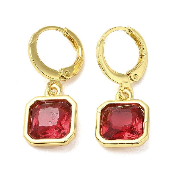 PandaHall Real 18K Gold Plated Brass Dangle Leverback Earrings, with Square Glass, Red, 25.5x10.5mm Glass Square Red
PandaHall Real 18K Gold Plated Brass Dangle Leverback Earrings, with Square Glass, Red, 25.5x10.5mm Glass Square Red