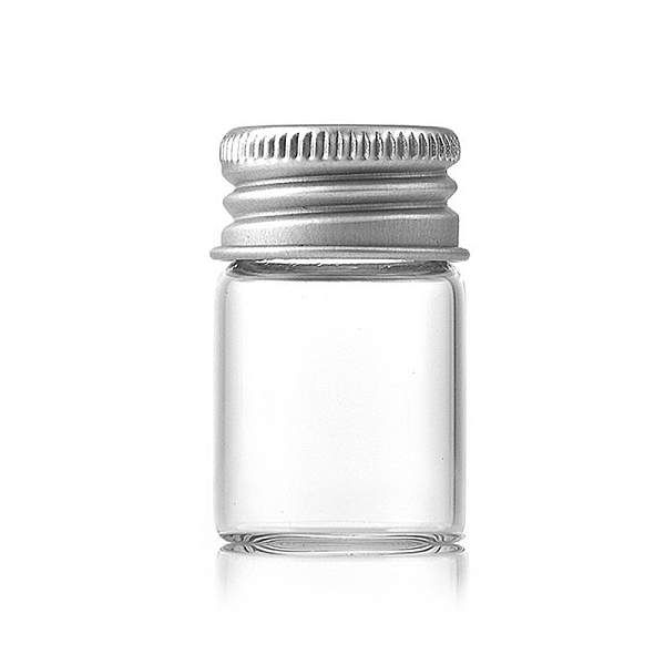 PandaHall Glass Bottles Bead Containers, Screw Top Bead Storage Tubes with Silver Color Plated Aluminum Cap, Column, Clear, 2.2x3.5cm...
PandaHall Glass Bottles Bead Containers, Screw Top Bead Storage Tubes with Silver Color Plated Aluminum Cap, Column, Clear, 2.2x3.5cm...