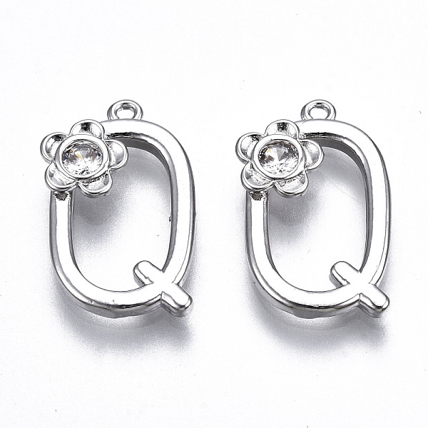 PandaHall Brass Pendants, with Rhinestones, Alphabet, Platinum, Letter.Q, 18x11x2.5mm, Hole: 1mm Brass+Rhinestone Letter Q
PandaHall Brass Pendants, with Rhinestones, Alphabet, Platinum, Letter.Q, 18x11x2.5mm, Hole: 1mm Brass+Rhinestone Letter Q