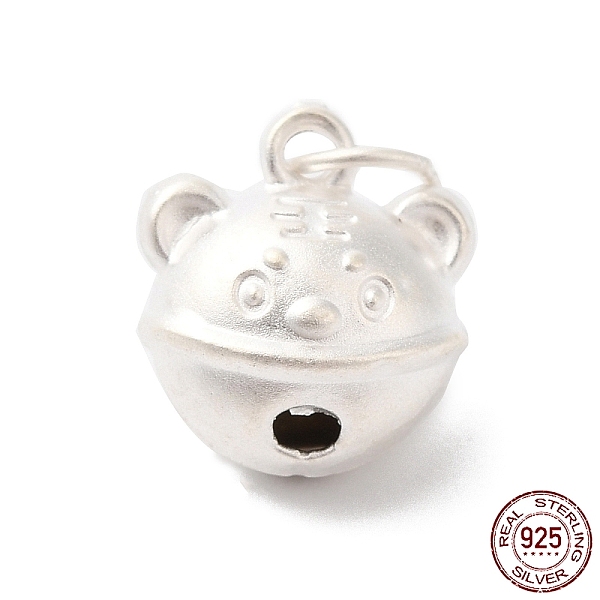 PandaHall 990 Sterling Silver Charms, Tiger Bell, with Jump Rings, Silver, 9x10x7mm, Hole: 3.5mm Sterling Silver Bell
PandaHall 990 Sterling Silver Charms, Tiger Bell, with Jump Rings, Silver, 9x10x7mm, Hole: 3.5mm Sterling Silver Bell